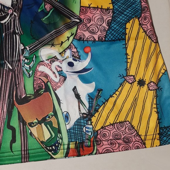 XL Nightmare before Christmas shirt All over print front and back bright colors - Picture 4 of 9